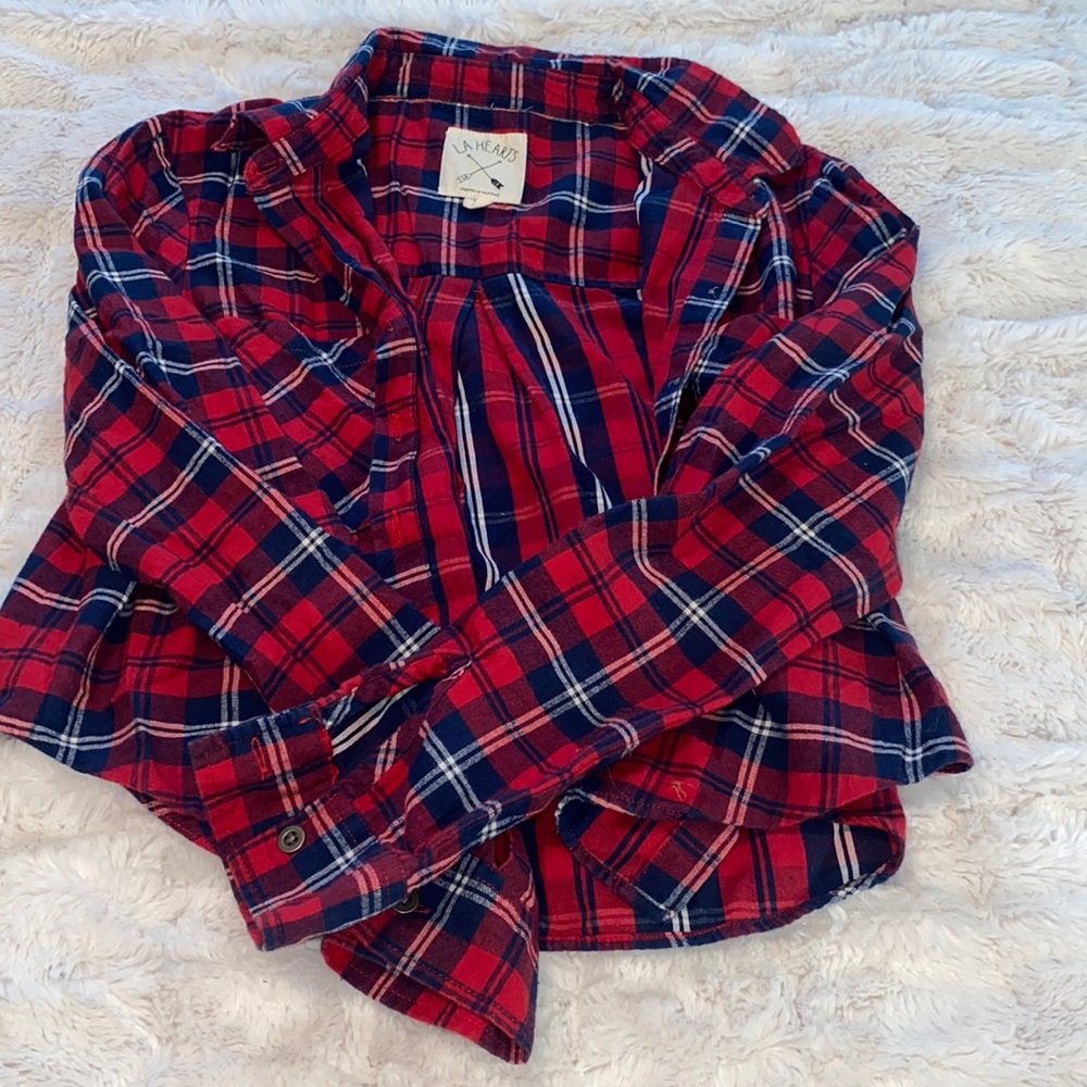 Cropped flannel purchased at pac sun